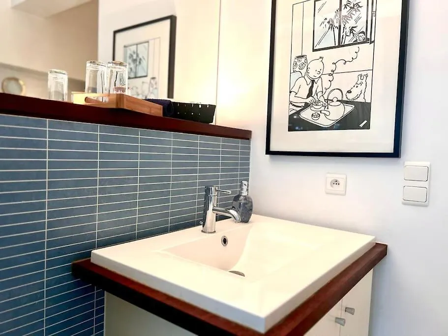 Down Town Spacious Duplex With Private Parking & Game Room Brussels Apartment